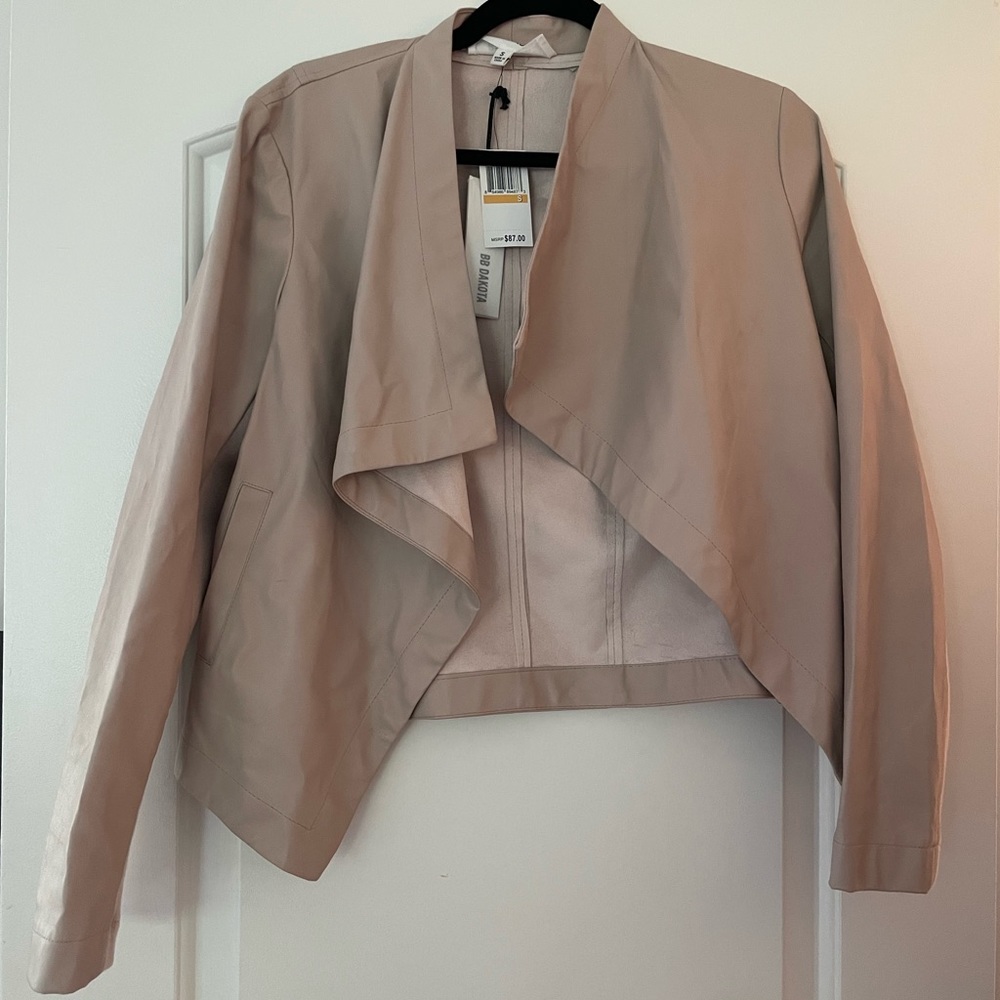 BB Dakota Faux Leather Pink Jacket